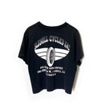 Black Harley Davidson crop graphic shirt Size M Photo 2