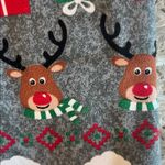 No Boundaries Christmas Gray Multicolor Leggings Santa Reindeer Candy Cane Comfy Loungewear M Photo 5