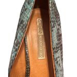 Buffalo London Teal Black Embossed Snakeskin Platform Heels Pumps Size 10 Green Photo 12