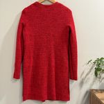 Akris Punto Size 6 Red A-Line Dress Long Sleeve Side Zip Designer Classic Chic Photo 1