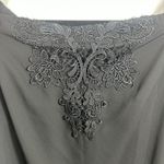 EXPRESS  Black Lace Off Shoulder Top Medium 3/4 Sleeve‎ Romantic Dressy Chic Photo 3