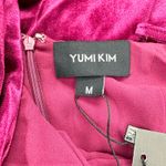 Yumi Kim NEW Womens M Felicity V-neck Midi Velvet Formal Dress Wine Burgundy Photo 7