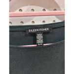 Eileen Fisher  Sleeveless Boat Neck Tunic Top XL Black Solid Photo 2