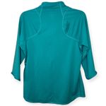 Nike Dri-FIT Element Teal Zip Pullover Top Reflective Swoosh Size Large Running Photo 3