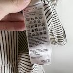 ALLSAINTS Womens Sz 6 Alicia Midi Striped Sleeveless Dress Ribbed Zip Front Goth White Photo 6