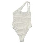 l*space L* Phoebe Classic One Shoulder Rib Cream One Piece Swimsuit Size 6 NWT Photo 3