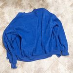 SheIn NEW corduroy drop shoulder bomber jacket full zip blue medium Photo 4