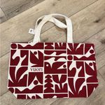 Vuori  Burgundy and White Graphic Tote Photo 1