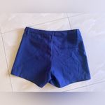 Lucy Paris  Navy Blue Cross Stitch Embroidered Shorts Sz L 42 poll on summer Photo 6