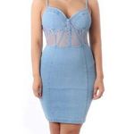 🌸AMTIOUS envy me denim dress ✨ Blue Size M Photo 0