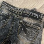 Thrill black white acid wash jeans size 9 Photo 4
