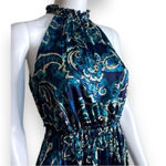 Nicole Miller  Halter Neck Midi Dress Women’s Size XS Soft and Silky! Photo 3