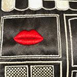 Lulu Guinness Black and Red Satin Clutch Bag Photo 2