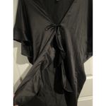 Victoria's Secret Victoria’s Secret Very Sexy Satin Wrap Kimono Robe – One Size – Black Photo 2