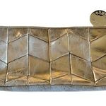 David Charles Metallic Silver Clutch Handbag Photo 0