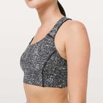 Lululemon  Power Through Bra Diffuse Starlight Black Sz 4 Photo 3