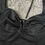 NWT Black ASTR The Label Thing Bodysuit with Sweetheart Neckline w/Silver Detail Size M Photo 1