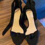 Jessica Simpson Black Strappy Tie Heels Photo 0