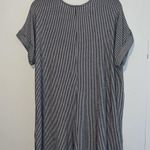 Day Trip Striped Short Sleeve V-neck Shirt with Side Slits A95* Photo 1
