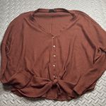 Urban Outfitters Out from under Rust Button-Up Cardigan size s Photo 0