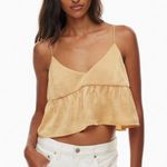 Aritzia Lover Satin Camisole Rose Gold Photo 0