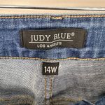 Judy Blue  Women's High Waist Skinny Fit Boho Embroidered Dandelion Jeans Sz 14W Photo 6