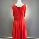 Aryeh CLEARANCE! Orange Laser Cutout A-Line Dress Size L EUC Photo 1