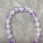 3pack Bff‎ Beaded Bracelets Pink Blue Purple Glass Stretchy Gift Handmade Photo 2