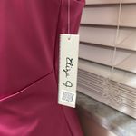 Eliza J  NWT Beaded Hot Pink One Shoulder Satin Cocktail Dress size 8 sequined Photo 5