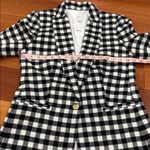 J.Crew NWT Wool Blend Black and White Plaid Gingham Checker Blazer Size 2 Photo 10