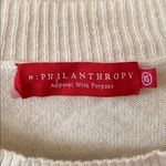 n:philanthropy  cream lace neck wool sweater Photo 6