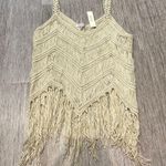 Active USA Crochet Fringed Top Photo 0