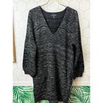Lucky Brand Heathered Gray Cotton Blend Sweater Dress - Size - Small Photo 5