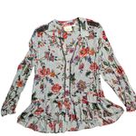 Anthropologie  Maeve Janie Flounced Peasant Blouse Size: 8 Photo 1