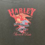 Harley Davidson women's medium short sleeve bling tee graphic black moto biker Photo 6