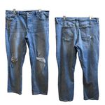 Sam Edelman The Mary Jane Boyfriend Straight MidRise Distress Jean Plus Size 34 Photo 1