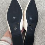 Antonio Melani NWOT 100% genuine leather cream pointy toe bow mule designer Photo 7