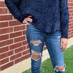 Navy Chenille Sweater M Blue Size M Photo 0