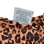 Shade & Shore Leopard Print Ruffle Waist Cover Up Swim Pants  Brown Large Photo 7
