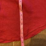 Ralph Lauren Lauren  Linen Gold Red Button Down Women's Shirt 1X Photo 8