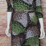 Ann Taylor LOFT | Abstract Heart Faux Wrap V-Neck Dress Photo 0