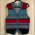 Women’s Napa Valley Denim Vest Blue Size L Photo 0
