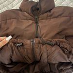H&M Brown Cropped Puffer Jacket Photo 2