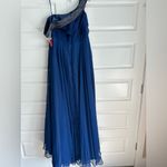 Mac Duggal Beaded Drop Shoulder Pleated Flowy Gown in Size 14w Plus Sized NWT Photo 6