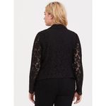 Torrid  Black Long Sheer Sleeve Blazer Jacket Size 4X/26 Photo 7