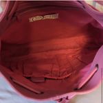 Diane Von Furstenberg  DVF Pink Vibrant Boho Style Silk Assets! Leather Suede NWT Photo 2