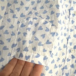 Frank & Eileen Like New  Barry Button Down Top Signature Crinkle Hearts Large Photo 6