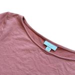 J Jill Purejill Long Sleeve Crewneck Pullover Top Size Small Orange Pima Cotton Photo 3