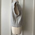 Cupcakes and Cashmere  Gray Cable Knit Sweater Vest Photo 6