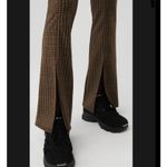 Alo Yoga  Jacquard High-Waist Glenplaid Flutter Legging Size Medium Cinnamon Photo 3